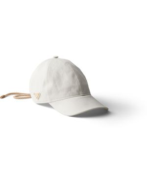 Prada Satin Baseball Cap, Mujer, Talla - Blanco