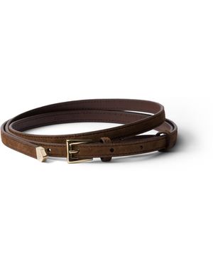 Prada Cinturón De Ante, Mujer, Talla - Marrón