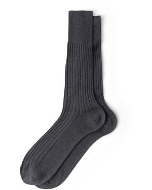 Prada Calcetines De Algodón Hasta Media Pantorrilla, Hombre, Talla 10 - Negro