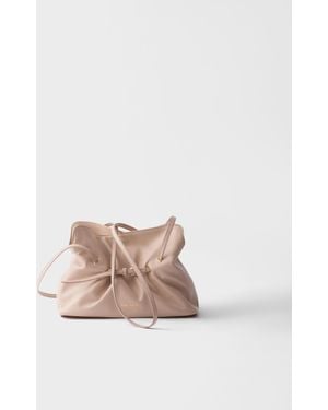 Prada Small Dada Nappa Leather Bag - Natural