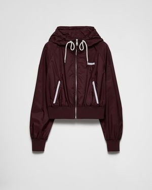 Prada Giacca Con Zip - Rosso