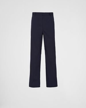 Prada Stretch Poplin Pants - Blue