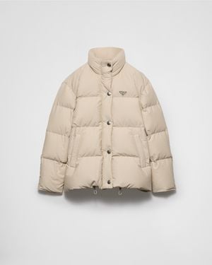 Prada Down-Filled Puffer Jacket - Natural