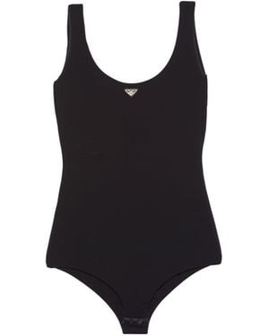 Prada Bodi De Punto Elástico, Mujer, Talla - Negro