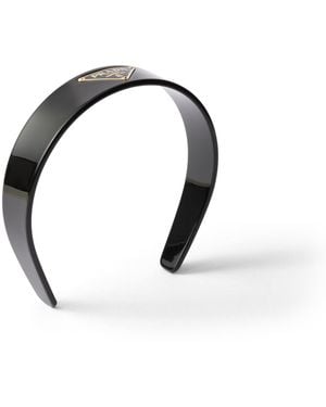 Prada Diadema De Plexiglás, Mujer - Negro