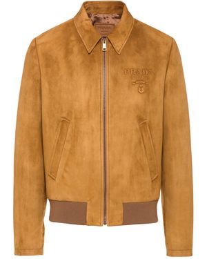 Prada Bomber In Camoscio - Multicolore