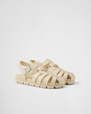 Prada Sandali A Gabbia - Neutro