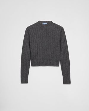 Prada Maglia Cropped - Nero