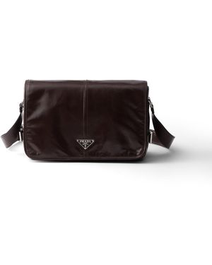 Prada Bolso Bandolera De Piel - Blanco