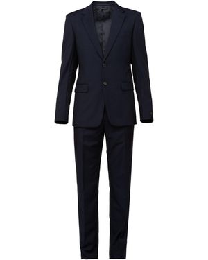 Prada Traje De Lana Y Mohair De Cruzado Simple, Hombre, Talla - Azul