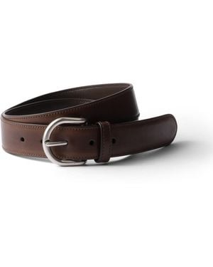 Prada Cinturón De Piel Envejecida, Hombre, Talla - Multicolor