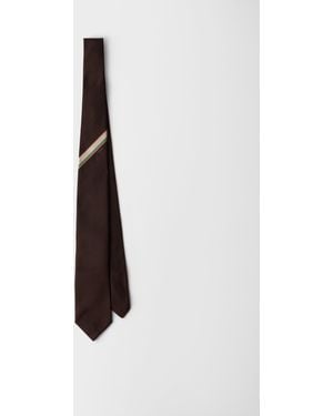 Prada Silk Tie - White