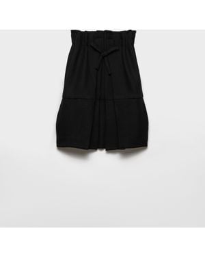 Prada Short Chevron Wool Dress - Black
