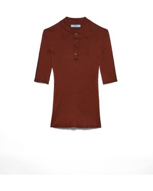 Prada Jersey De Algodón, Mujer, Talla - Rojo