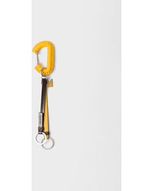 Prada Leather Bag Charm - White