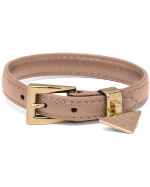 Prada Brazalete De Piel Saffiano, Mujer, Talla - Multicolor