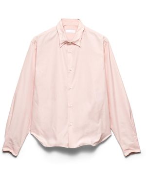 Prada Camisa De Algodón, Hombre, Talla - Rosa