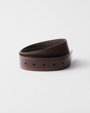 Prada Ceinture En Cuir - Marron