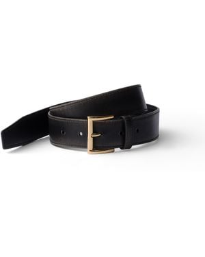 Prada Leather Belt, Mujer, Talla - Negro