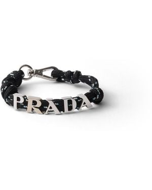 Prada Brazalete De Cordón, Hombre, Talla - Blanco