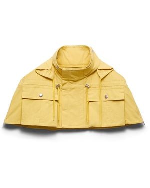 Prada Capa Corta De Tejido Técnico, Hombre, Talla - Amarillo
