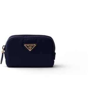 Prada Pouch Micro De Re-Nylon, Mujer - Azul