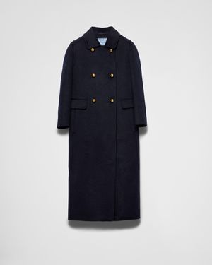 Prada Cappotto Doppiopetto - Blu