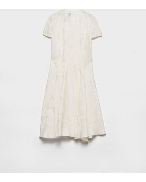 Prada Floral Jacquard Dress - White