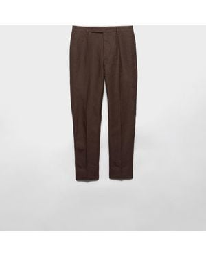 Prada Pantaloni Sartoriali - Marrone