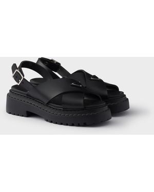 Prada Rubber Sandals - Black