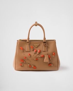 Prada Borsa Galleria Large - Marrone