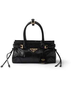 Prada Minibolso De Piel Bonnie, Mujer - Negro