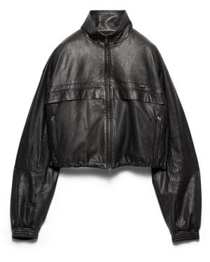 Prada Chaqueta De Napa, Mujer, Talla - Negro