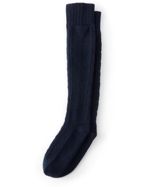 Prada Calcetines De Lana Y Cachemir, Mujer, Talla - Azul
