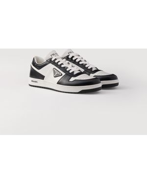 Prada Downtown Sneaker Aus Leder - Weiß