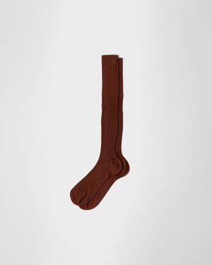 Prada Calf-Length Socks - White