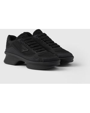 Prada Re-Nylon And Mesh Fabric Trainers - Black