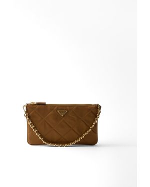 Prada Pouch Re-Edition 1995 Chaîne De Re-Nylon - Marrón
