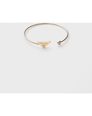 Prada Bracelet Jonc Eternal Or Jaune/Diamant - Multicolore