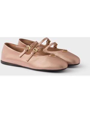 Prada Satin Ballerinas - Pink