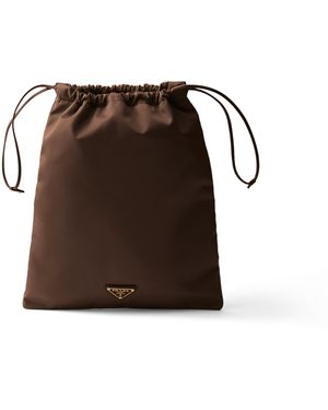 Prada Minipouch Wish Re-Nylon, Mujer - Marrón