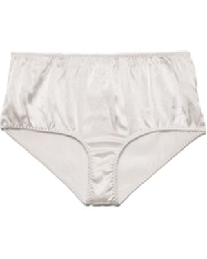 Prada Braguitas De Satén De Estilo Vintage, Mujer, Talla - Blanco
