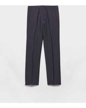Prada Wool And Mohair Trousers - Blue