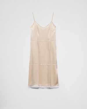 Prada Satin Crepe Dress - White