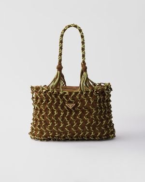 Prada Borsa Large A Rete - Metallizzato