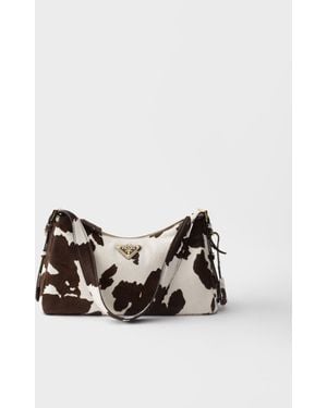 Prada Mittelgroße Aimée Schultertasche Aus Bedrucktem Leder - Mehrfarbig