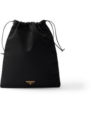 Prada Pouch De Re-Nylon, Mujer - Negro