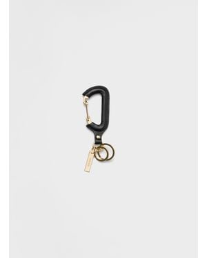 Prada Leather Key Ring - White