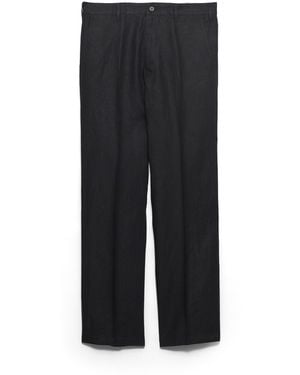 Prada Pantalones De Lino, Hombre, Talla - Negro