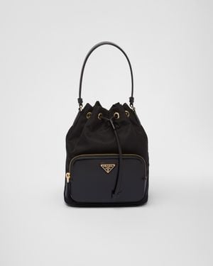 Prada Bucket Bag Aus Leder Lyst DE